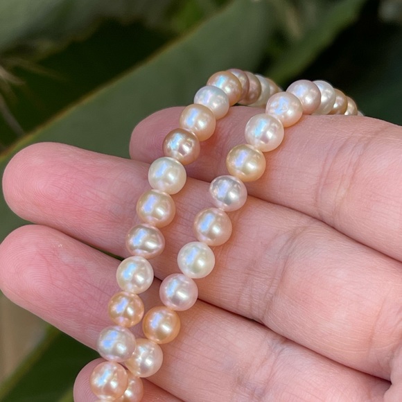 High quality cultured freshwater 6mm pearl 14/20 gold filled 17 inch necklace - Picture 6 of 9